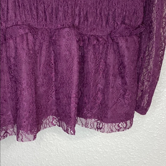 Ultra Pink V-Neck Wrap-Style Blouse NWOT SIze M - Picture 9 of 12